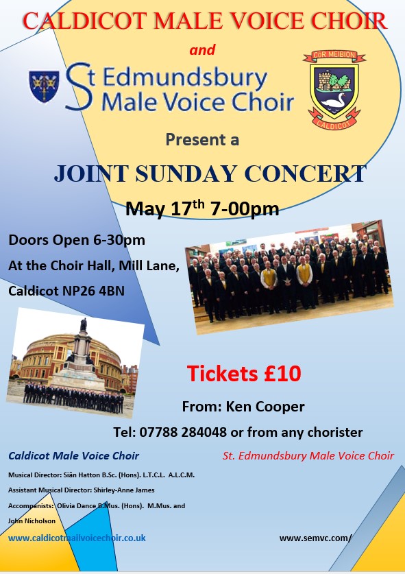 Joint concert with St Edmundsbury Male Voice Choir